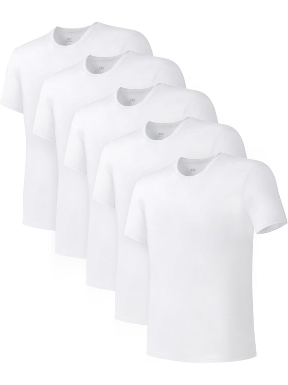 Men's Bamboo Rayon Breathable Crew Neck Undershirts - 3/5 Pack, Soft